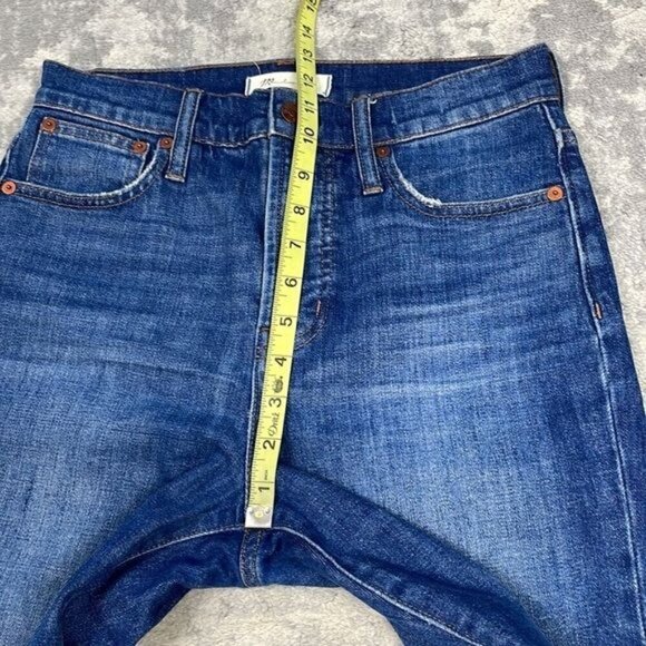 Madewell The Perfect Vintage Crop Jean Bellbrook Wash Comfort Stretch Edition 26 - Picture 10 of 14